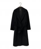 23区ニジュウサンク）の古着「ウールアンゴラビーバー ロングチェスターコート」｜ブラック