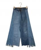 77circaナナナナサーカ）の古着「リメイクフレアデニムパンツ」｜インディゴ