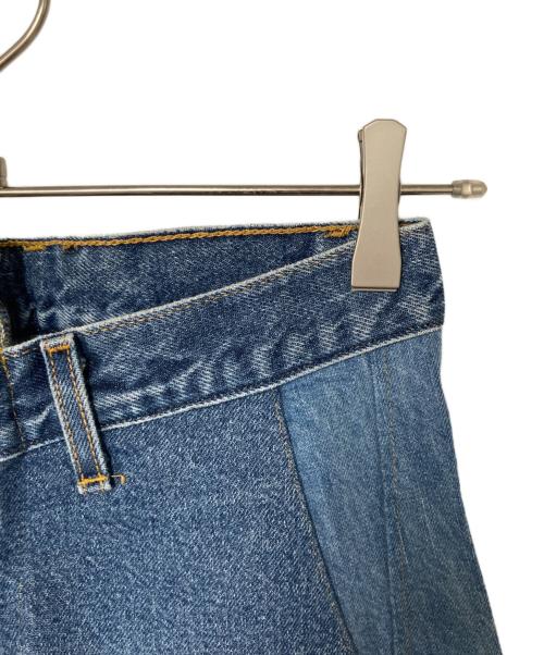 77circa（ナナナナサーカ）77circa (ナナナナサーカ) リメイクフレアデニムパンツ インディゴ サイズ:不明　実寸参照の古着・服飾アイテム