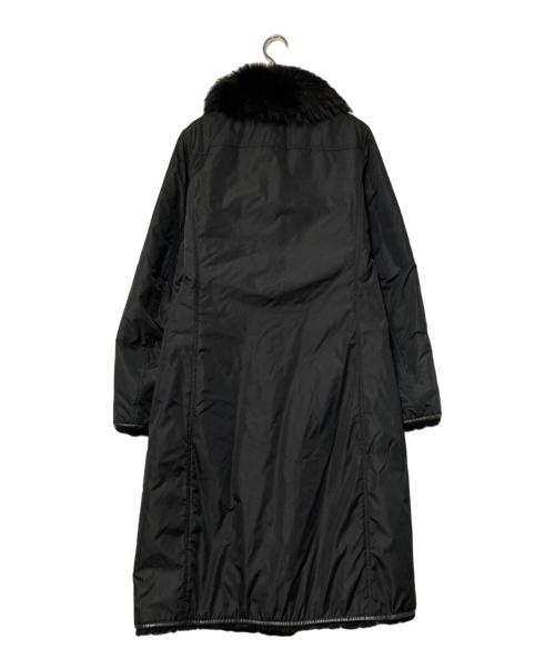 theory（セオリー）theory (セオリー) ラビットファーライナーコート ブラック サイズ:2の古着・服飾アイテム
