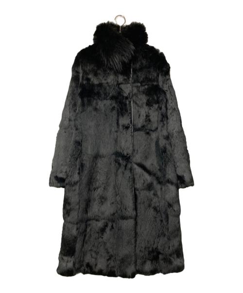 theory（セオリー）theory (セオリー) ラビットファーライナーコート ブラック サイズ:2の古着・服飾アイテム