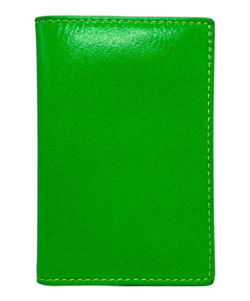 COMME des GARCONS（コムデギャルソン）COMME des GARCONS (コムデギャルソン) 二ツ折名刺入 グリーン×ブルー×オレンジの古着・服飾アイテム