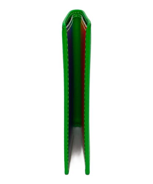 COMME des GARCONS（コムデギャルソン）COMME des GARCONS (コムデギャルソン) 二ツ折名刺入 グリーン×ブルー×オレンジの古着・服飾アイテム