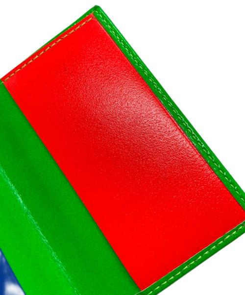 COMME des GARCONS（コムデギャルソン）COMME des GARCONS (コムデギャルソン) 二ツ折名刺入 グリーン×ブルー×オレンジの古着・服飾アイテム