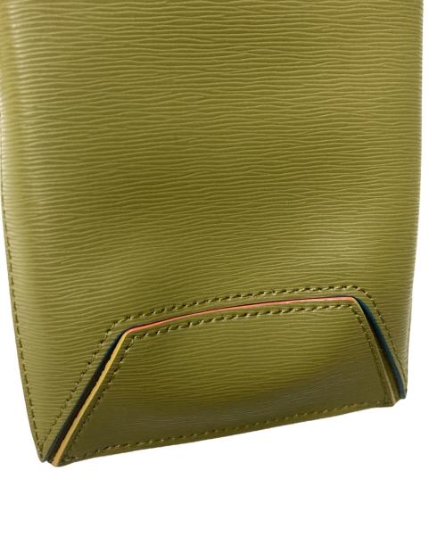 PAUL SMITH（ポールスミス）PAUL SMITH (ポールスミス) ショルダーフォンポーチ カーキの古着・服飾アイテム