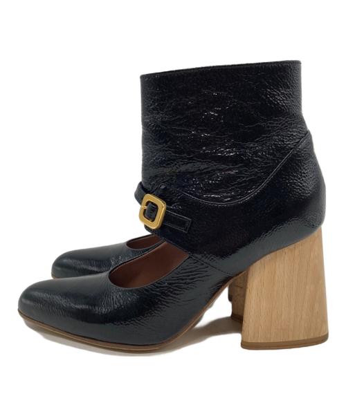 MARNI（マルニ）MARNI (マルニ) ストラップ厚底ブーツ ブラック サイズ:36の古着・服飾アイテム