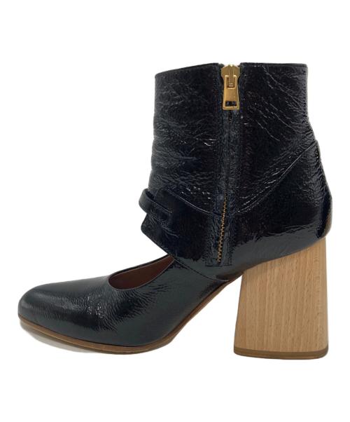 MARNI（マルニ）MARNI (マルニ) ストラップ厚底ブーツ ブラック サイズ:36の古着・服飾アイテム
