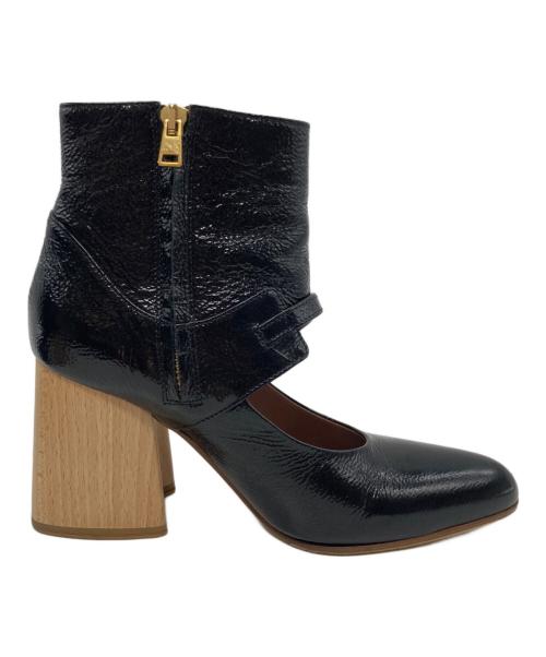 MARNI（マルニ）MARNI (マルニ) ストラップ厚底ブーツ ブラック サイズ:36の古着・服飾アイテム
