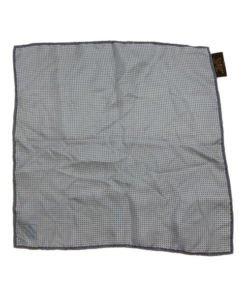 LOUIS VUITTON（ルイ ヴィトン）LOUIS VUITTON (ルイ ヴィトン) 総柄シルクポケットチーフ ブルーの古着・服飾アイテム