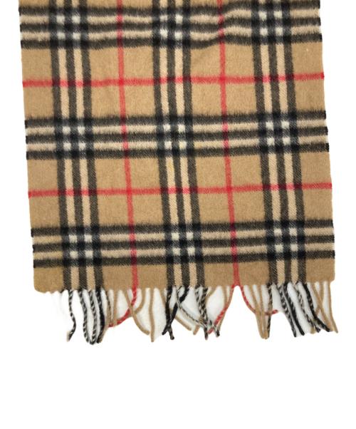 Burberry's（バーバリー）Burberry's (バーバリー) カシミヤチェックマフラー ベージュの古着・服飾アイテム