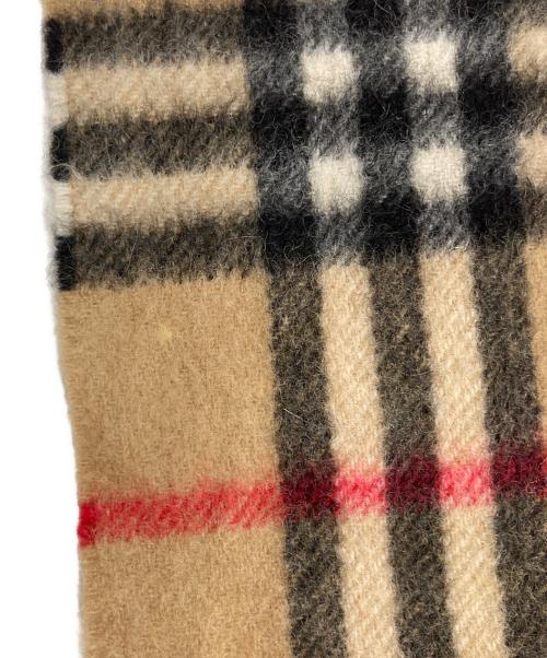 Burberry's（バーバリー）Burberry's (バーバリー) カシミヤチェックマフラー ベージュの古着・服飾アイテム