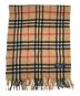 Burberry's (バーバリー) カシミヤチェックマフラー ベージュ：4000円