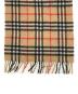 中古・古着 Burberry's (バーバリー) カシミヤチェックマフラー ベージュ：4000円