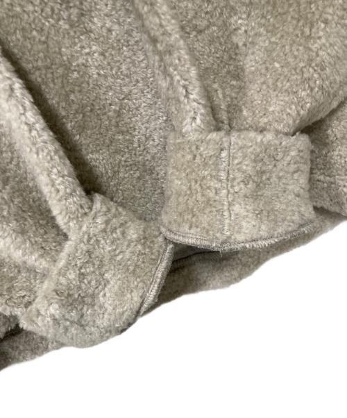 CULLNI（クルニ）CULLNI (クルニ) STUDIOUS (ステュディオス) 別注 シャギーロゴフーディー ベージュ×ブラック サイズ:2の古着・服飾アイテム