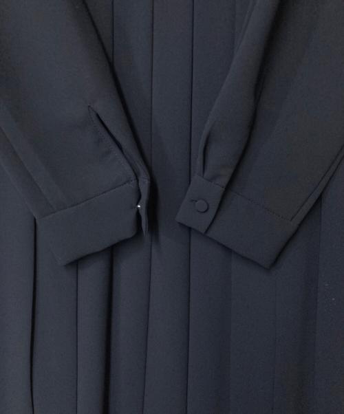 CELFORD（セルフォード）CELFORD (セルフォード) ボータイプリーツワンピース ネイビー サイズ:36の古着・服飾アイテム