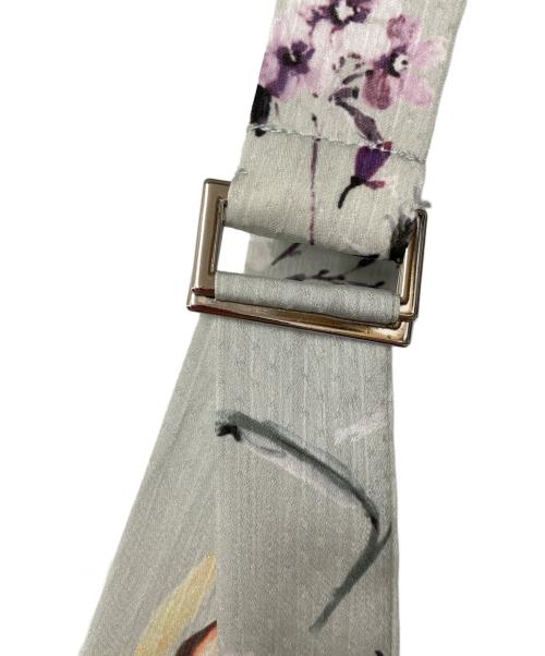 FRAY ID（フレイ アイディー）FRAY ID (フレイ アイディー) リボンディテールフローラルワンピース グリーンの古着・服飾アイテム