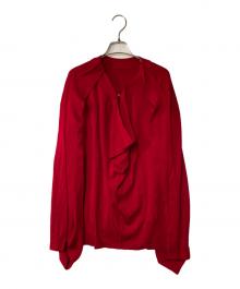 IRENE（アイレネ）の古着「ウール 変形ニットプルオーバー」｜レッド