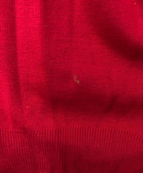 IRENE（アイレネ）IRENE (アイレネ) ウール 変形ニットプルオーバー レッド サイズ:36の古着・服飾アイテム