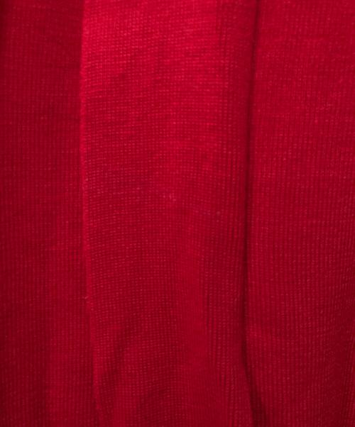 IRENE（アイレネ）IRENE (アイレネ) ウール 変形ニットプルオーバー レッド サイズ:36の古着・服飾アイテム