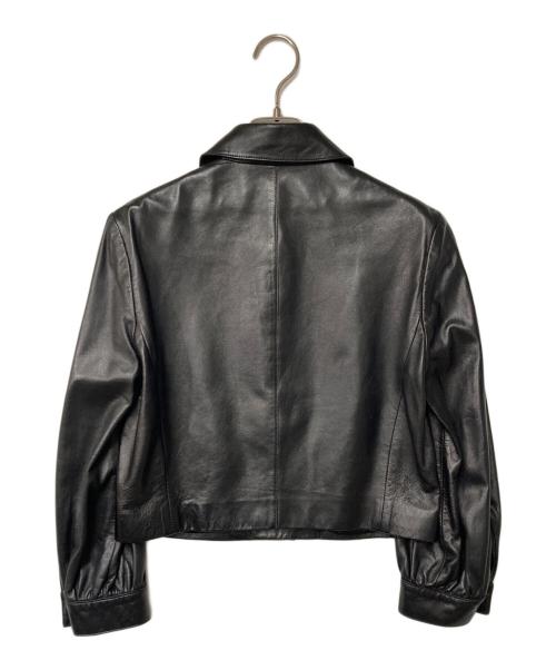 RALPH LAUREN（ラルフローレン）RALPH LAUREN (ラルフローレン) レザージャケット ブラック サイズ:4の古着・服飾アイテム