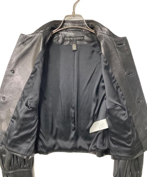 RALPH LAUREN（ラルフローレン）RALPH LAUREN (ラルフローレン) レザージャケット ブラック サイズ:4の古着・服飾アイテム