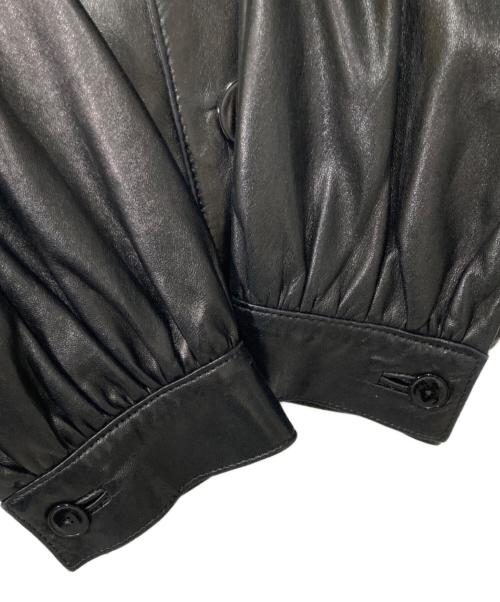 RALPH LAUREN（ラルフローレン）RALPH LAUREN (ラルフローレン) レザージャケット ブラック サイズ:4の古着・服飾アイテム