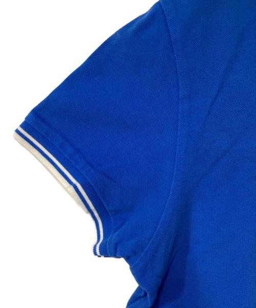 MONCLER（モンクレール）MONCLER (モンクレール) ポロシャツ ブルー サイズ:Sの古着・服飾アイテム