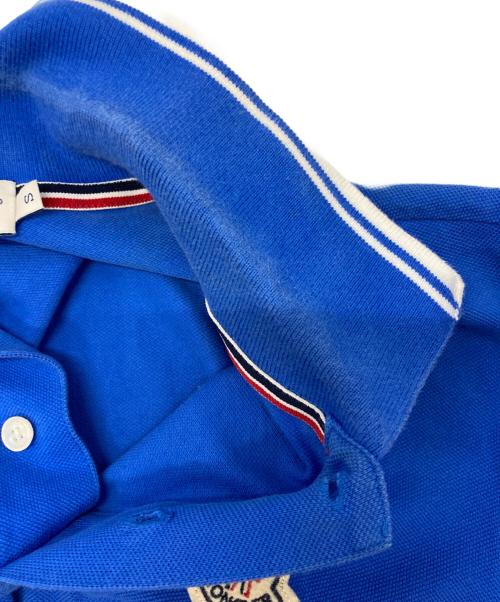 MONCLER（モンクレール）MONCLER (モンクレール) ポロシャツ ブルー サイズ:Sの古着・服飾アイテム