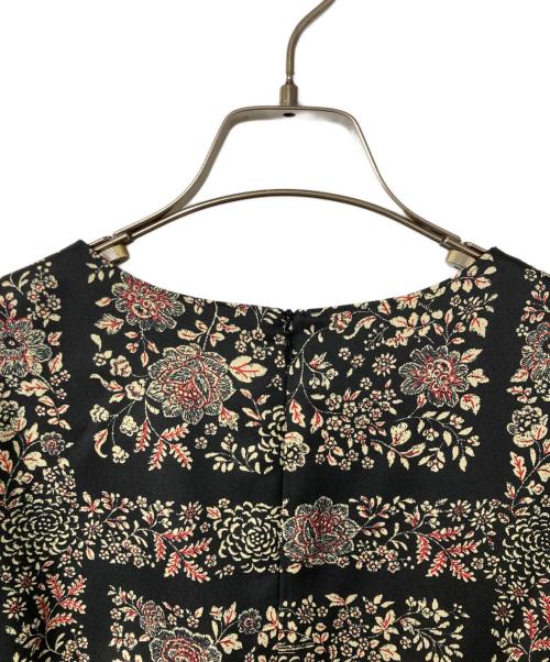 Leilian（レリアン）Leilian (レリアン) 長袖ワンピース ブラック×ベージュ サイズ:SIZE 13の古着・服飾アイテム