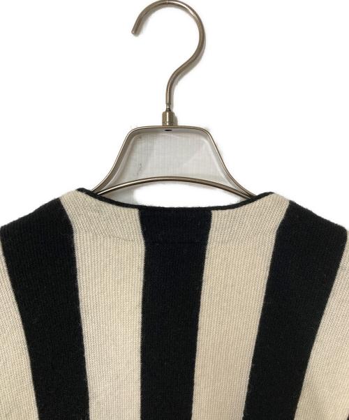 SUPREME（シュプリーム）Supreme (シュプリーム) LACOSTE LIVE (ラコステライブ) Stripe Cardigan ホワイト×ブラック サイズ:Sの古着・服飾アイテム