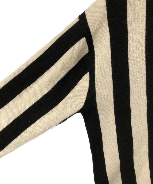 SUPREME（シュプリーム）Supreme (シュプリーム) LACOSTE LIVE (ラコステライブ) Stripe Cardigan ホワイト×ブラック サイズ:Sの古着・服飾アイテム