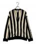 Supreme（シュプリーム）の古着「Stripe Cardigan」｜ホワイト×ブラック