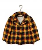 MARNIマルニ）の古着「チェックジャケット」｜イエロー×ブラウン