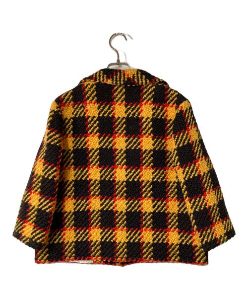 MARNI（マルニ）MARNI (マルニ) チェックジャケット イエロー×ブラウン サイズ:38の古着・服飾アイテム