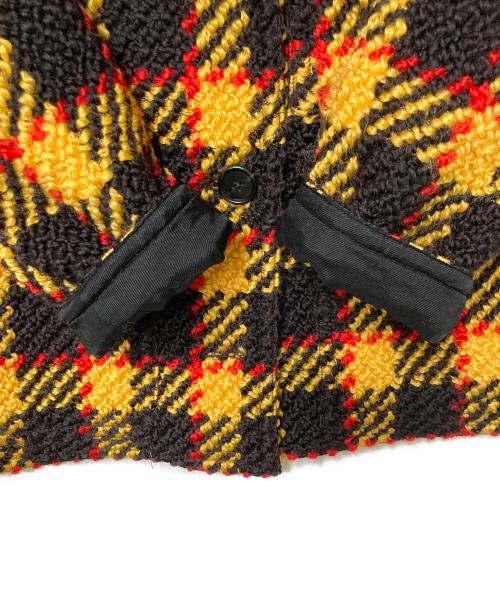 MARNI（マルニ）MARNI (マルニ) チェックジャケット イエロー×ブラウン サイズ:38の古着・服飾アイテム