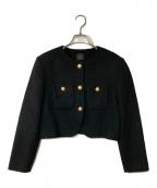 Spick and Spanスピック＆スパン）の古着「ループヤーンツイードジャケット」｜ブラック