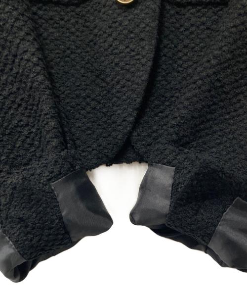 Spick and Span（スピック＆スパン）Spick and Span (スピック＆スパン) ループヤーンツイードジャケット ブラック サイズ:38の古着・服飾アイテム