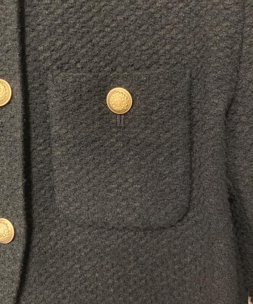 Spick and Span（スピック＆スパン）Spick and Span (スピック＆スパン) ループヤーンツイードジャケット ブラック サイズ:38の古着・服飾アイテム