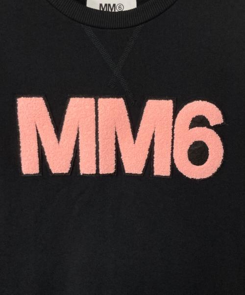MM6 Maison Margiela（エムエムシックスメゾンマルジェラ）MM6 Maison Margiela (エムエムシックスメゾンマルジェラ) ロゴスウェットワンピース ブラック サイズ:14Y KIDS160程の古着・服飾アイテム