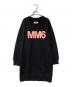 MM6 Maison Margiela（エムエムシックスメゾンマルジェラ）の古着「ロゴスウェットワンピース」｜ブラック