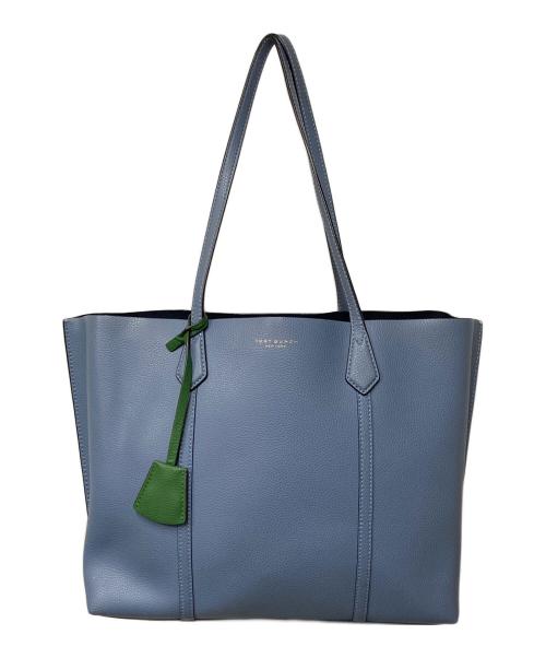 TORY BURCH（トリーバーチ）TORY BURCH (トリーバーチ) ペリー トリプルコンパートメント トートバッグ ブルーの古着・服飾アイテム
