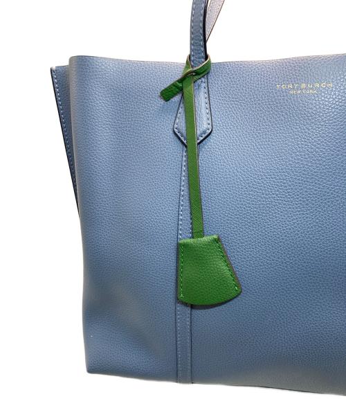 TORY BURCH（トリーバーチ）TORY BURCH (トリーバーチ) ペリー トリプルコンパートメント トートバッグ ブルーの古着・服飾アイテム