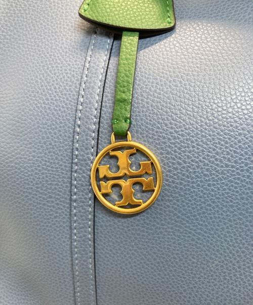 TORY BURCH（トリーバーチ）TORY BURCH (トリーバーチ) ペリー トリプルコンパートメント トートバッグ ブルーの古着・服飾アイテム