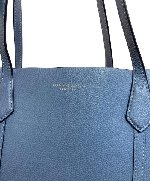 TORY BURCH（トリーバーチ）TORY BURCH (トリーバーチ) ペリー トリプルコンパートメント トートバッグ ブルーの古着・服飾アイテム
