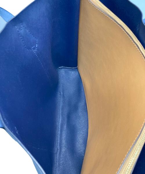 TORY BURCH（トリーバーチ）TORY BURCH (トリーバーチ) ペリー トリプルコンパートメント トートバッグ ブルーの古着・服飾アイテム