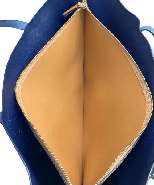 TORY BURCH（トリーバーチ）TORY BURCH (トリーバーチ) ペリー トリプルコンパートメント トートバッグ ブルーの古着・服飾アイテム