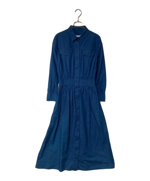 harriss（ハリス）Harriss (ハリス) シャツワンピース ブルー サイズ:38 未使用品の古着・服飾アイテム