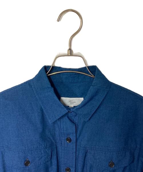 harriss（ハリス）Harriss (ハリス) シャツワンピース ブルー サイズ:38 未使用品の古着・服飾アイテム