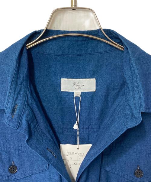 harriss（ハリス）Harriss (ハリス) シャツワンピース ブルー サイズ:38 未使用品の古着・服飾アイテム