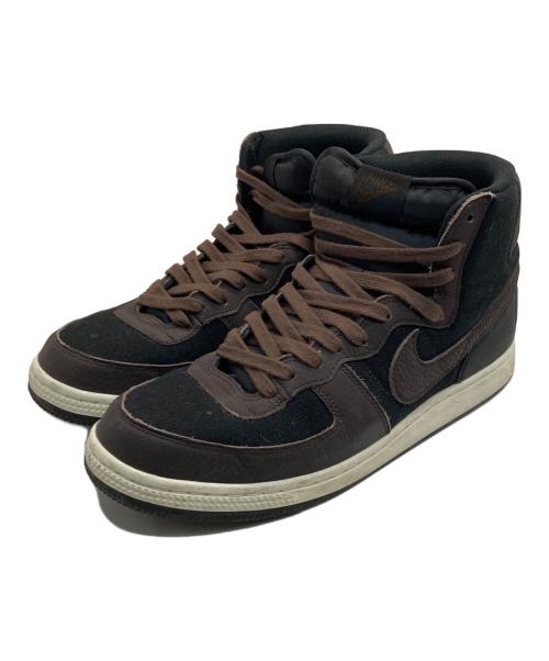 NIKE（ナイキ）NIKE (ナイキ) Terminator High ブラック×ブラウン サイズ:US10.5/UK9.5/EUR44.5/cm28.5/BR42.5/CN285の古着・服飾アイテム